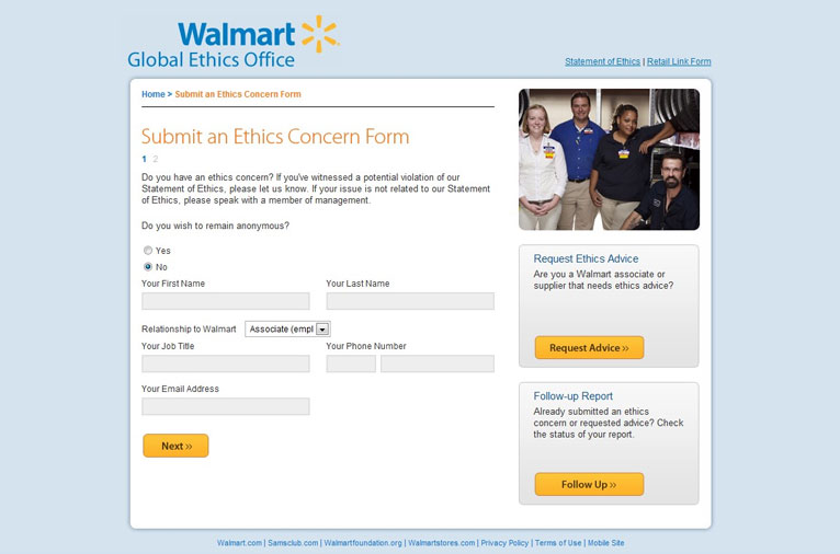 Walmart Ethics