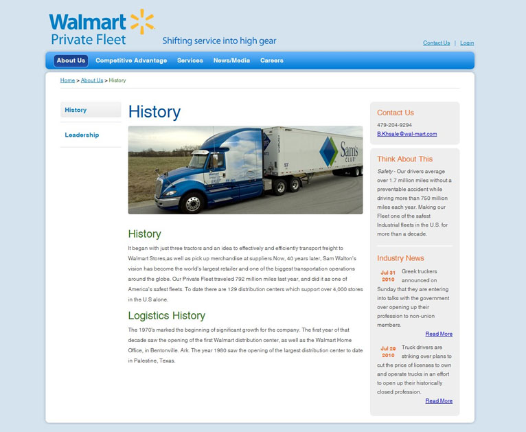 Walmart Private Fleet